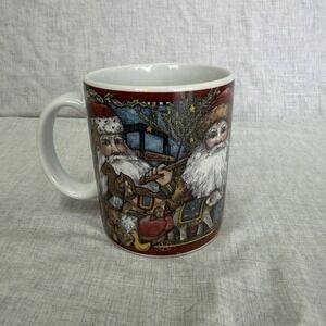 Vintage 1998 Lang & Wise Santa's Treasures Ceramic Collector Mug Sherri Baldwin